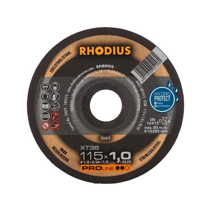 RHODIUS - Disc de taiere XT38 115x1.0mm [204619]