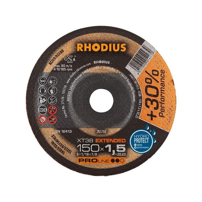 RHODIUS - Disc de taiere XT38 150x1.5mm [205700]