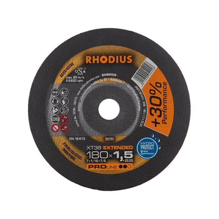 RHODIUS - Disc de taiere XT38 180x1.5mm [205701]