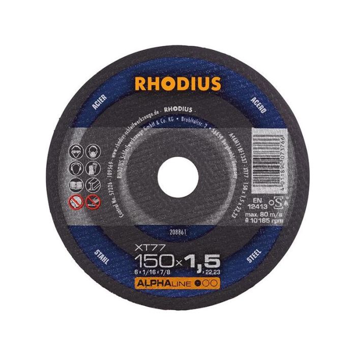 RHODIUS - Disc de taiere XT77 150x1.5mm [208861]