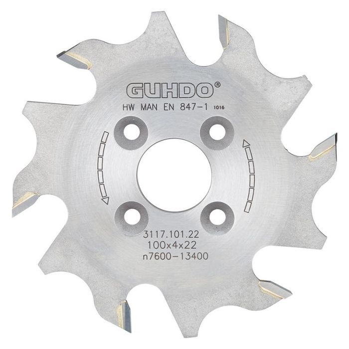 GUHDO - Panza fierastrau circular HW, 100x4x22mm, 6 dinti [3117.101.22]