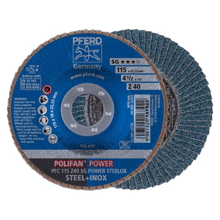 Pferd - Disc abraziv lamelar Z 40SGP POWER 115mm P40 [PFC115Z40SG]