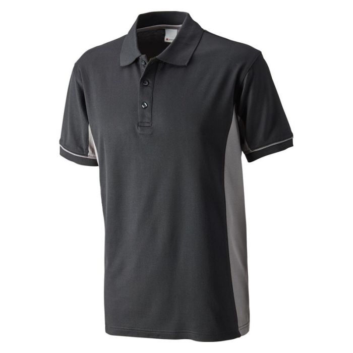 promodoro - Tricou Polo Function Contrast, negru/gri, mas. XXL