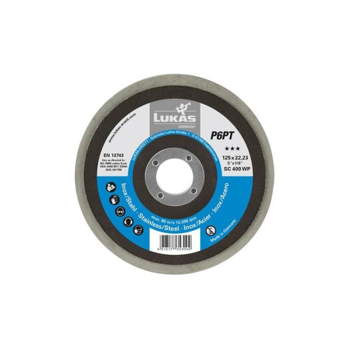 LUKAS - Disc de slefuit P6PT 125mm oblic SC150 mediu [A671712515014]