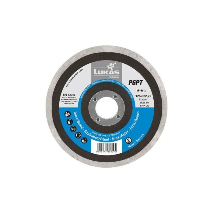 LUKAS - Disc de lustruire P6PT 125mm plat EKW60 SHP CG [A671612506014]