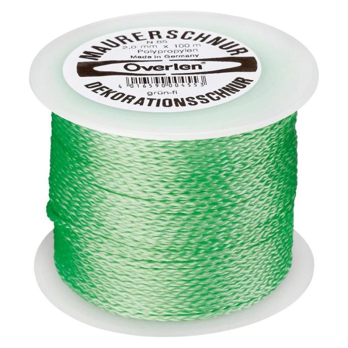 Overmann - Snur PP fluorescent 2mm/100m verde [008502001801000AA]