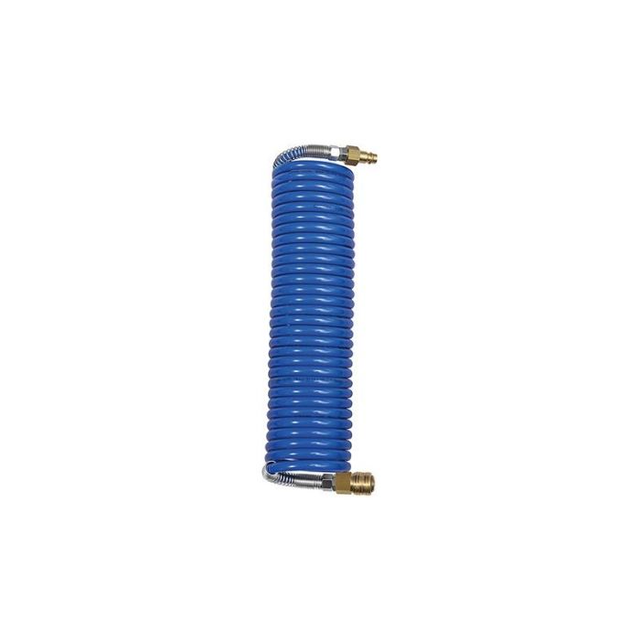 Riegler - Furtun aer comprimat spiralat, albastru, cuplaj si conector, NW 7.2, 12x9mm, 5m [SP12500PASK]