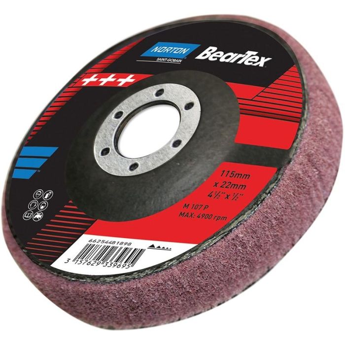 Norton - Disc abraziv fleece, 115mm, foarte fin