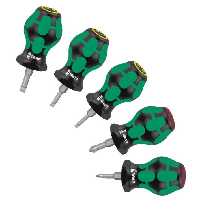 Wera - Set surubelnite Stubby cu fanta/PH 5 piese [05008870001]