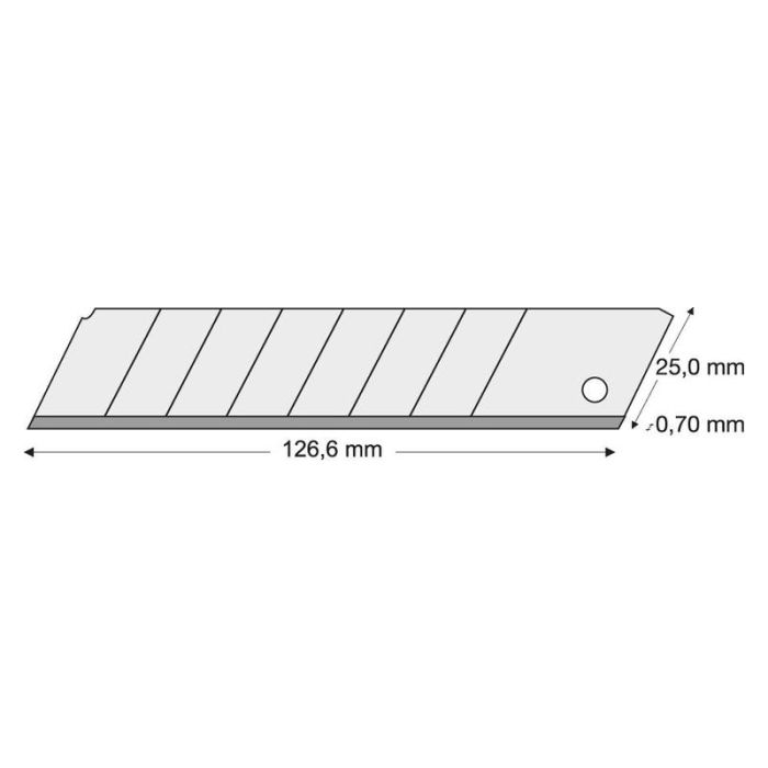 Lutz Blades - Lama cutter 25mm, 10 bucati [2013.0700.25]