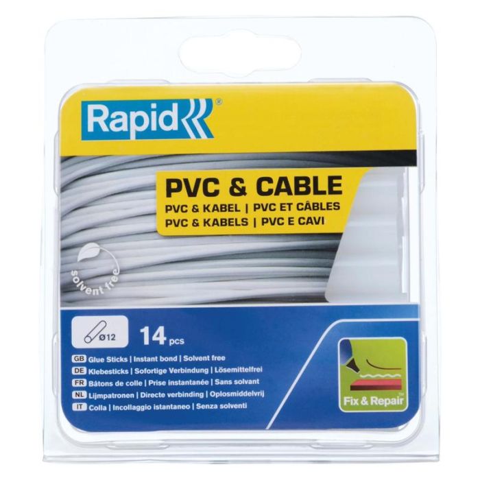 Rapid - Batoane silicon pentru cablu/PVC Ø12mm 14 bucati [40107358]