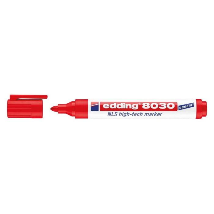 Edding - Marker permanent 8030NLS rosu [4-8030002]