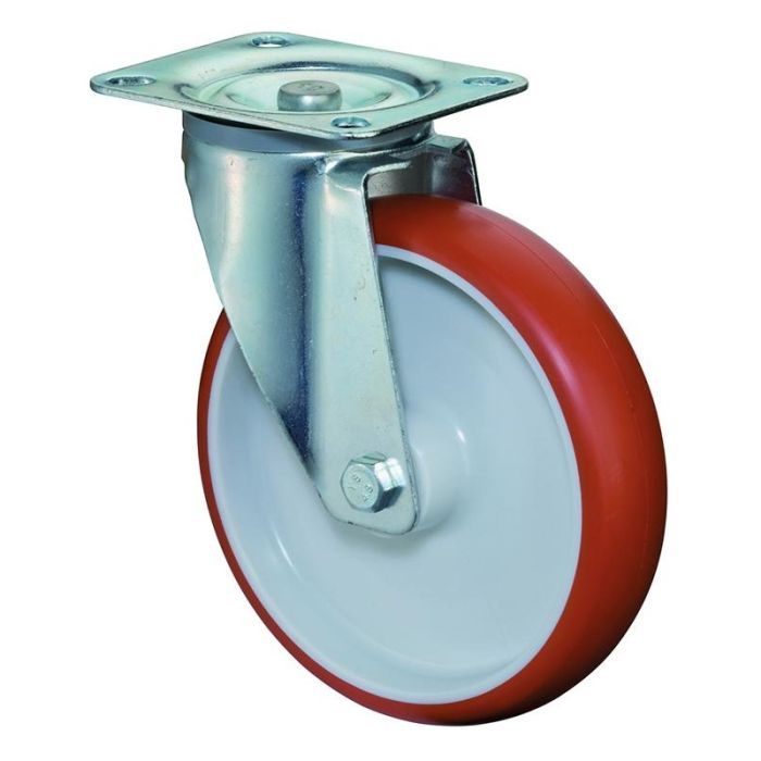 BS Rollen - Rotita pivotanta rosie 100 mm 125 kg [L400.B31.100]