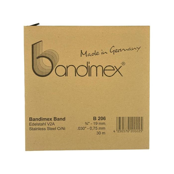 bandimex - Banda inox V2A, 1/2", 30m [BAB204]