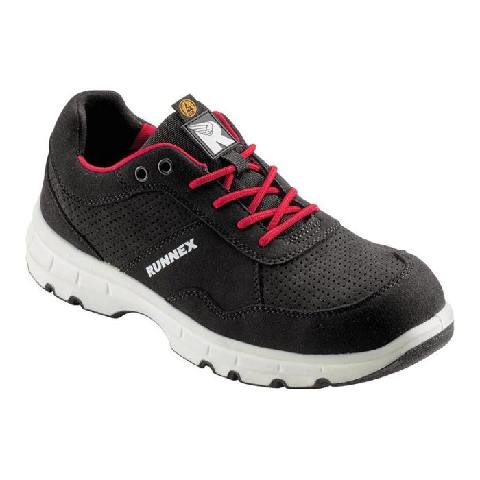 Runnex - Pantofi FlexStar, ESD, S1P, alb/negru/rosu, mas. 36 [5179/36]