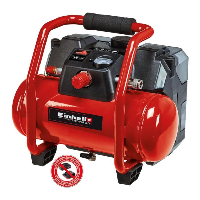 Einhell - Compresor aer fara fir TE-AC 36/6/8 Li OF Set-Solo [4020450]