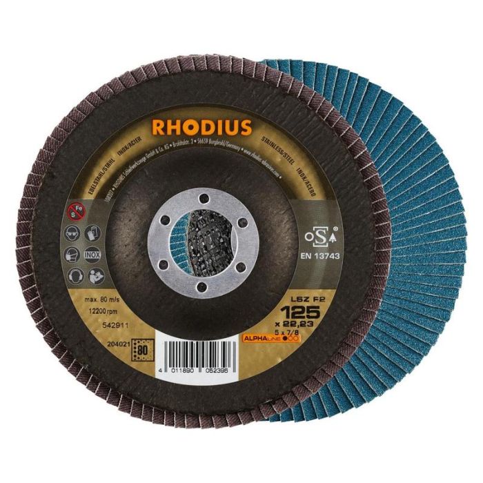 RHODIUS - Disc abraziv lamelar LSZ F2 115mm P60 [202667]