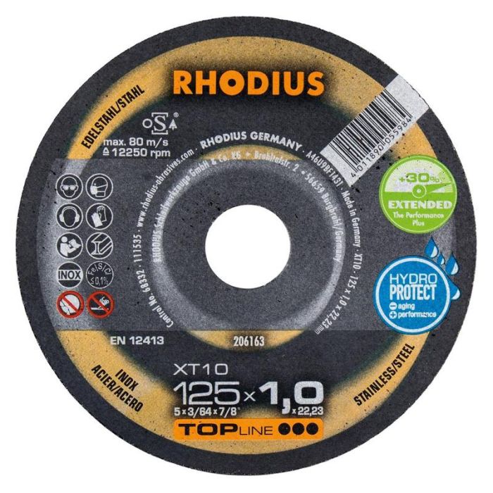 RHODIUS - Disc de taiere XT10 125x1.0mm [206163]