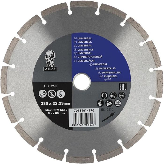 ATLAS - Disc diamantat universal, 230mm [70184614170]