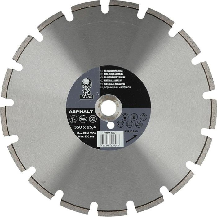 ATLAS - Disc diamantat pentru asfalt, 350x25.4mm [70184620294]