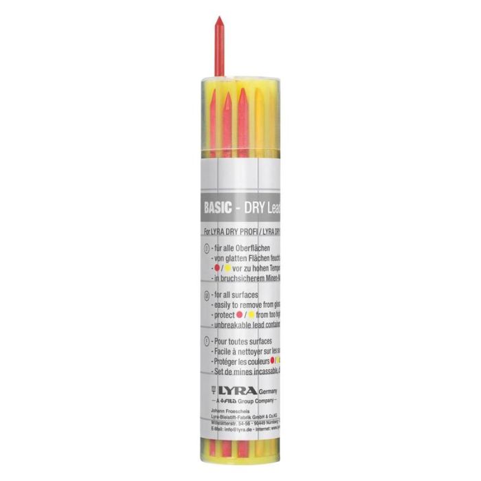 Lyra - Set rezerva pentru marker Basic grafit, galben, rosu 12 piese [L4499401]