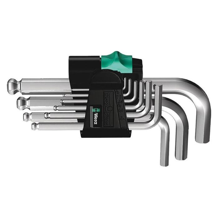 Wera - Set chei imbus 1.5-10mm cap sferic scurt, 9 piese [5133163001]