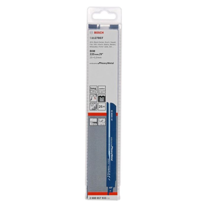 BOSCH - Panza fierastrau sabie pentru metal dur, S 1127 BEF, 25 bucati [2608657933]