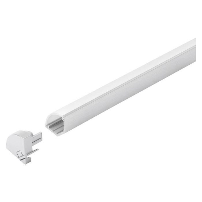 HALEMEIER - Profil pentru banda LED, tip H, aluminiu, 300mm, cu profil de acoperire translucid [5002001]