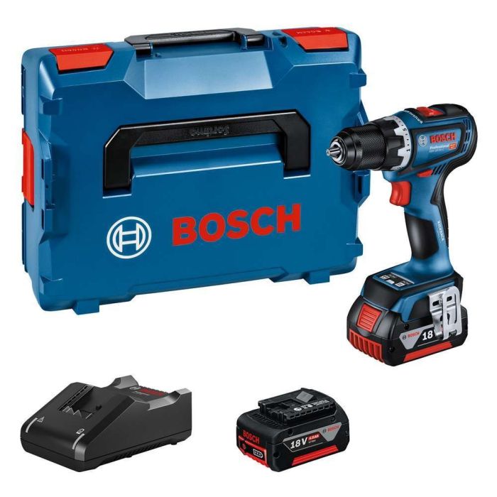 BOSCH - Masina de gaurit si insurubat 64Nm, GSR 18V-90 C, cu 2 acumulatori Li-Ion 18V, 5.0Ah, incarcator GAL 18V - 40, valiza [06019K6006]