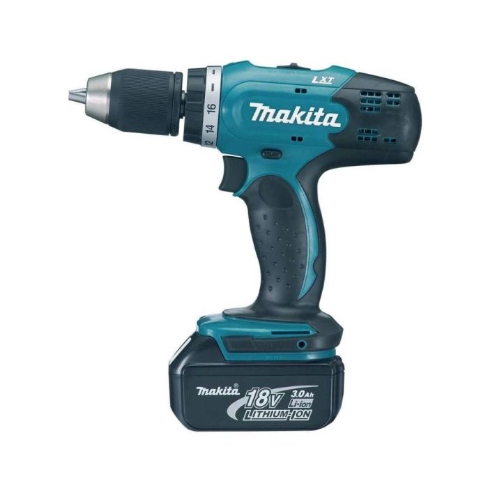 Makita - Masina de gaurit si insurubat 42Nm, cu 3 acumulatori Li-Ion 18V, 3.0Ah, incarcator, valiza [DDF453RFE3]