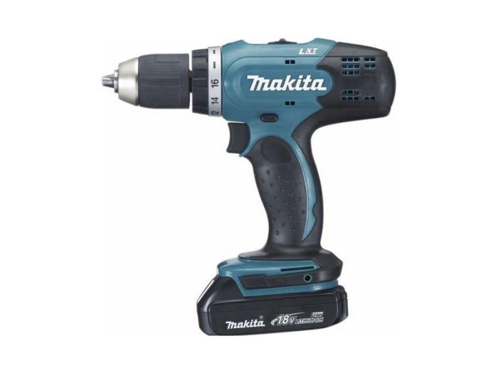 Makita - Masina de gaurit si insurubat 42Nm, cu 2 acumulatori Li-Ion 18V, 3.0Ah, incarcator, valiza [DDF453RFE]