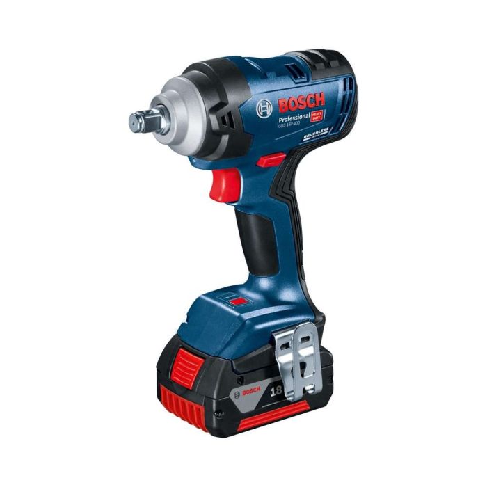 BOSCH - Masina de insurubat cu impact 400Nm, GDS 18V-400, patrat 1/2", cu 2 acumulatori 18V, 5.0Ah, incarcator, valiza [06019K0020]