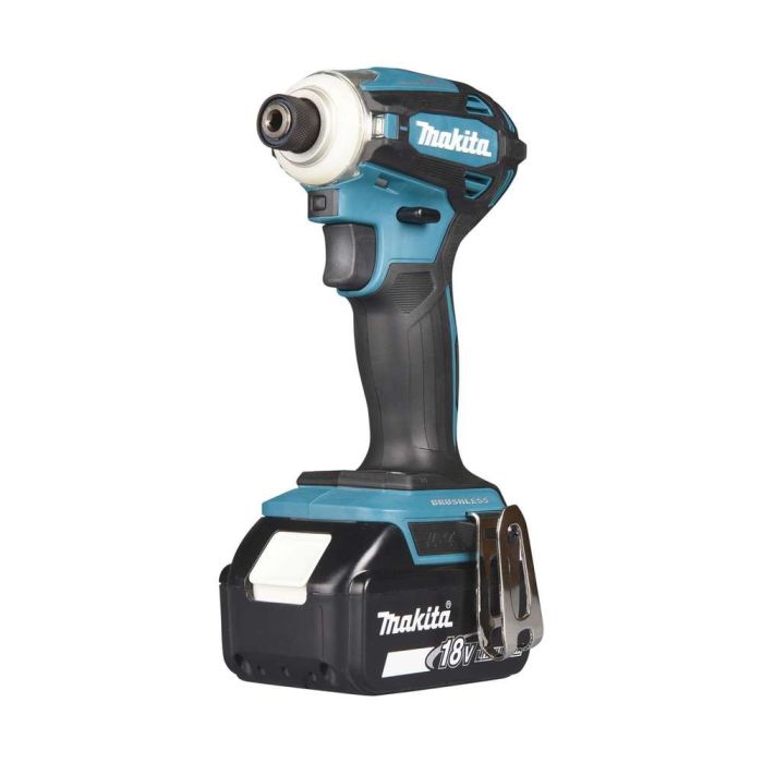 Makita - Masina de insurubat cu impact 180Nm, Hex 1/4", cu 2 acumulatori 18V, 5.0Ah, incarcator, valiza [DTD172RTJ]