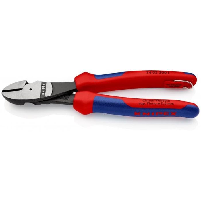 KNIPEX - Cleste cu tais cu manere multicomponente cu carlig fixare 200 mm [7402200T]