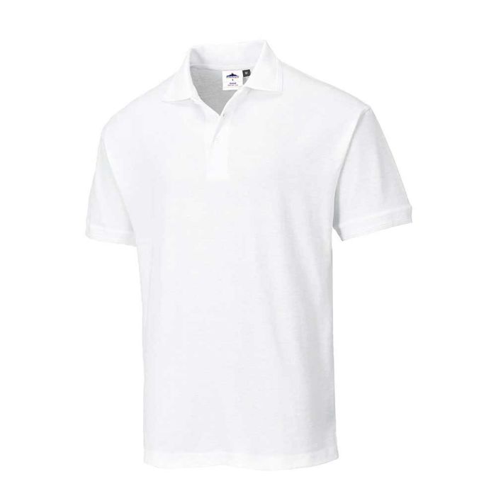 PORTWEST - Tricou Polo Naples, alb, mas. M [B210WHR-M]