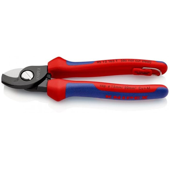 KNIPEX - Cleste de taiat cabluri cu carlig fixare 165 mm [9512165T]