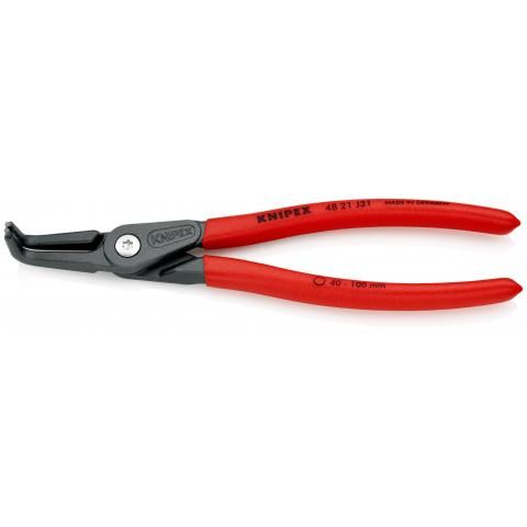 Knipex - Cleste de precizie pentru sigurante interioare cu varfuri drepte 40-100 mm [4821J31SB]