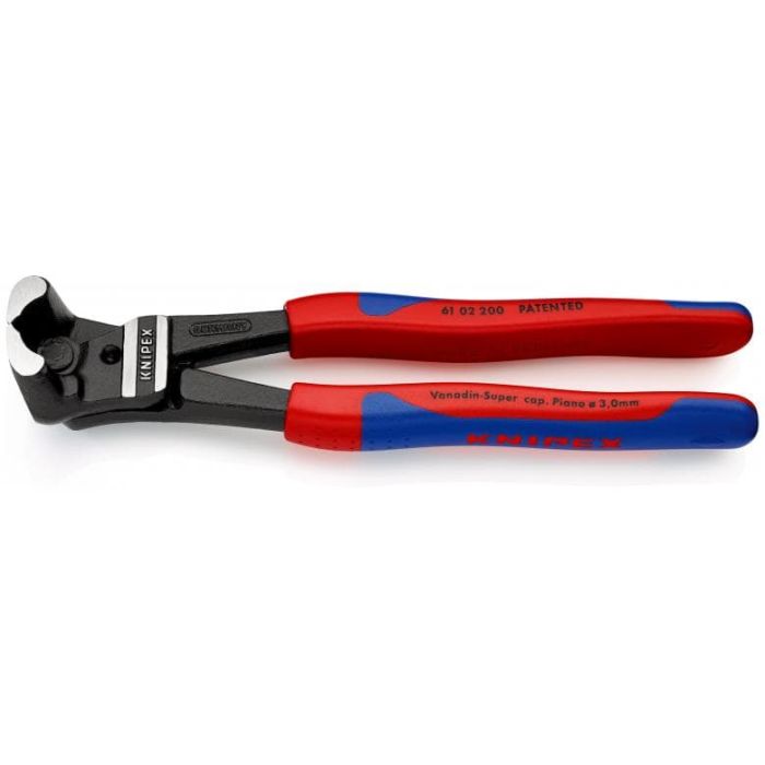 KNIPEX - Cleste cu tais frontal pentru bolturi cu manere multicomponente 200 mm [6102200]