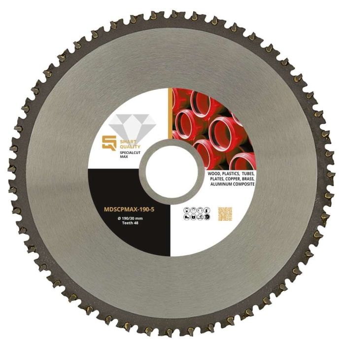 Smart Quality - Disc carburi metalice SpecialCutMAX 210x30/25.4mm, pentru lemn, plastic, cupru si alama [MDSCPMAX-210-6]