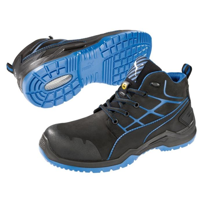 Puma Safety - Bocanci 634200, S3, ESD, negru/albastru, mas. 40