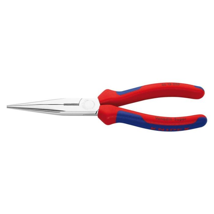 KNIPEX - Cleste plat si rotund cromat drept cu manere multicomponen 200mm [2615200]