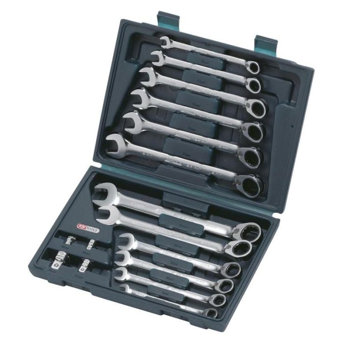 KS Tools - Set chei combinate cu clichet 8-19mm, 16 piese [5034666]