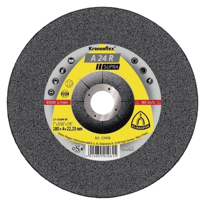 KLINGSPOR - Disc de slefuit A24R Supra 180x8mm [13418]