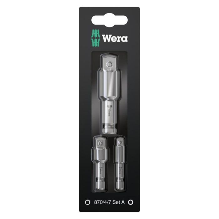 Wera - Set adaptoare de prize 1/4"-1/2" din 3 piese [05073200001]