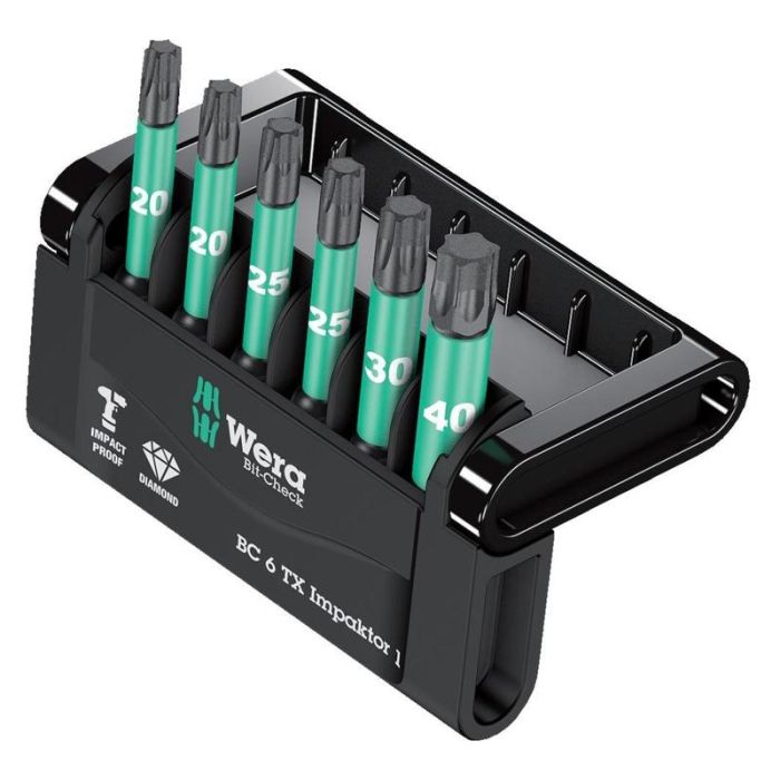 Wera - Set de biti Bit-Check 6 TX Impactor 1 [05057693001]