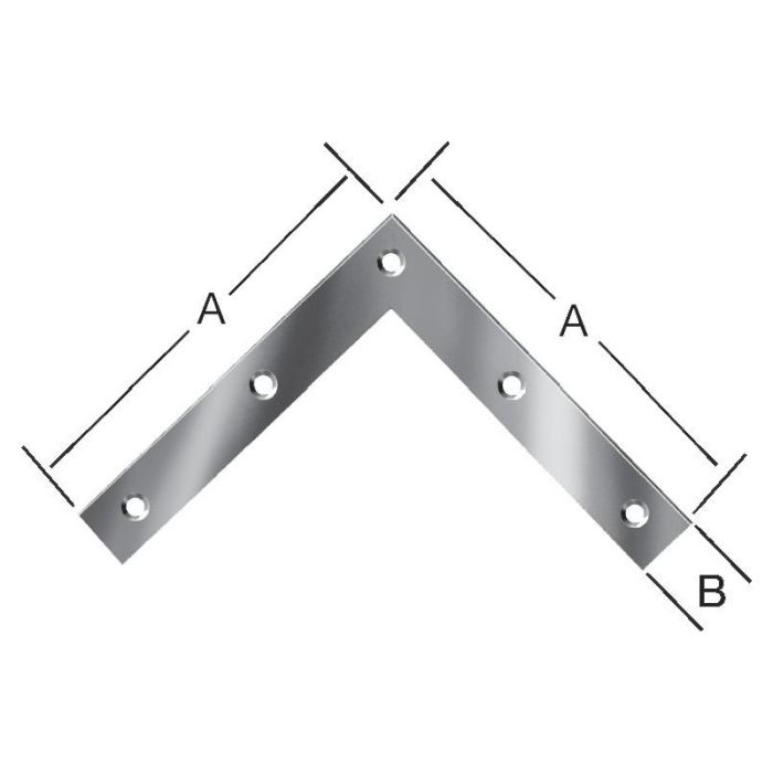 Alberts - Suport de colt 120x120x20 mm [332853]