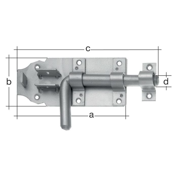 Alberts - Incuietoare cu surub 164/k3z/160 mm [124359]