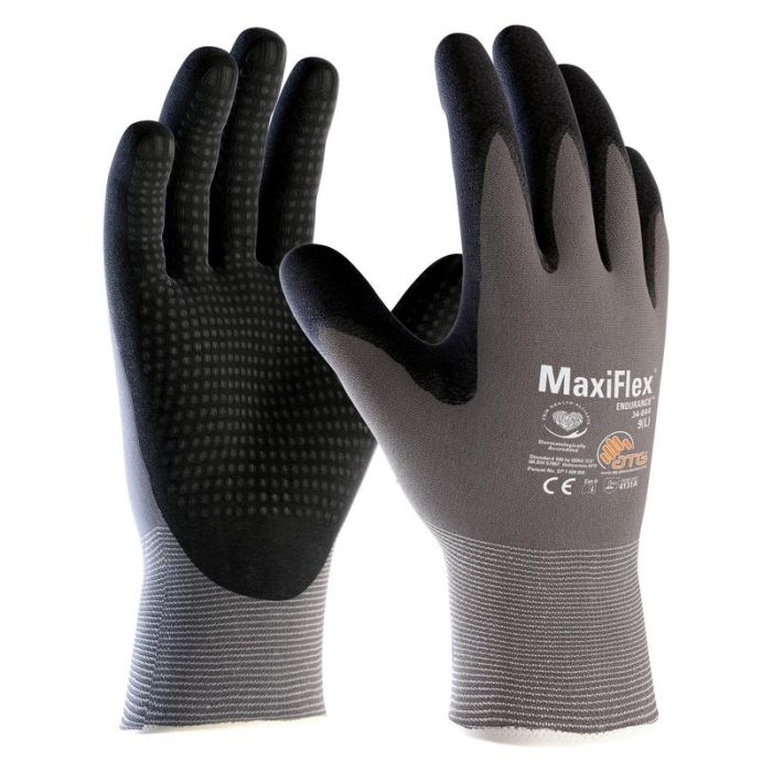 ATG - Manusi MaxiFlex Endurance, gri/negru, mas. 10