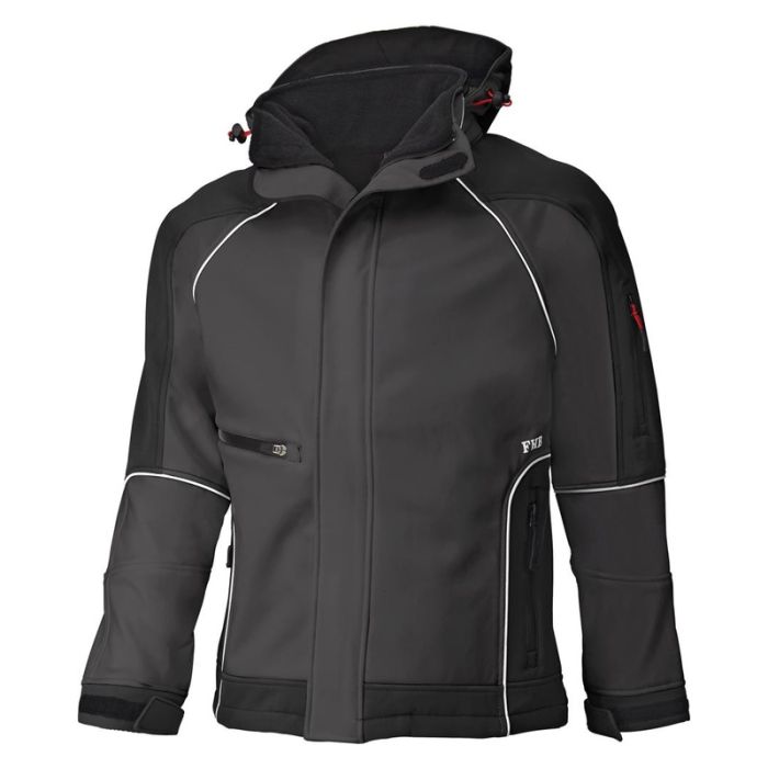 FHB - Jacheta softshell WALTER, gri inchis/negru, mas. 2XL [78518-1220-2XL]