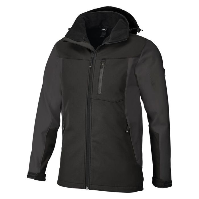 FHB - Jacheta softshell JANNIK, gri inchis/negru, mas. 2XL [79105-1220-2XL]